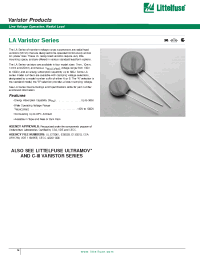 Datasheet V625LA40A manufacturer Littelfuse